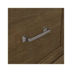Bush Furniture Storage Cabinets<Woodland Entryway Storage Set with Hall Trees and Shoe Bench with Doors, Ash Brown (WDL011ABR)