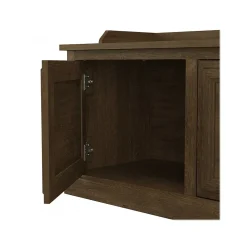 Bush Furniture Storage Cabinets<Woodland 40W Entryway Bench with Doors, Ash Brown (WDL005ABR)