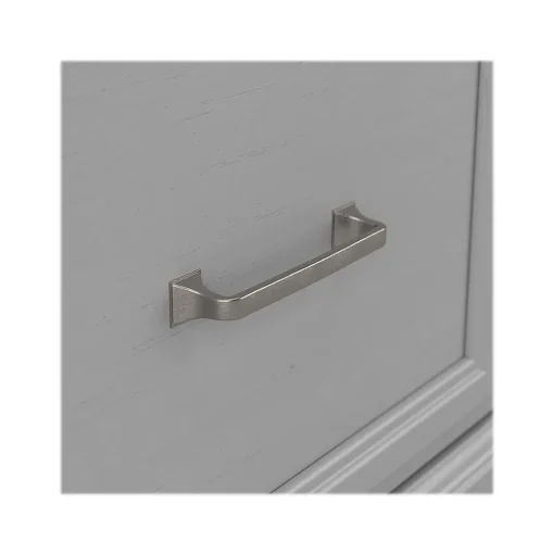 Bush Furniture Storage Cabinets<Woodland 24W Hall Tree and Small Shoe Bench with Drawer, Cape Cod Gray (WDL007CG)