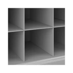 Bush Furniture Storage Cabinets<Woodland 40W Shoe Storage Bench with Shelves and Wall Mounted Coat Rack, Cape Cod Gray (WDL004CG)