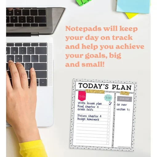 Carson-Dellosa Classroom Paper<Today's Plan Notepad Set, Multicolored (145399)