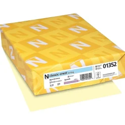 Classic Crest Multipurpose Paper<8.5" x 11" Multipurpose Paper, Baronial Ivory, 24 lbs., 92 Brightness, 500/Ream (01352)