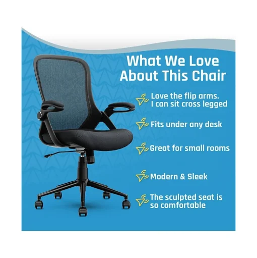 Click365 Ergonomic Chairs<Ergonomic Fabric/Mesh Swivel Task Chair, (CCHR10003A)