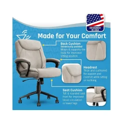 Click365 Ergonomic Chairs<Transform 1.0 Ergonomic Fabric Swivel Desk Chair, (CCHR10001D)