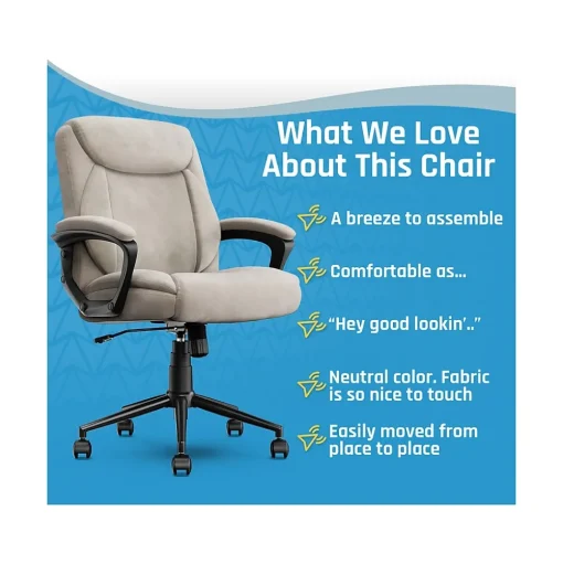 Click365 Ergonomic Chairs<Transform 1.0 Ergonomic Fabric Swivel Desk Chair, (CCHR10001D)