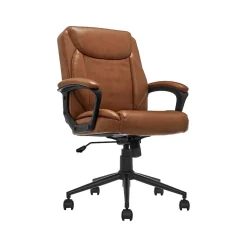 Click365 Ergonomic Chairs<Transform 1.0 Ergonomic Bonded Leather Swivel Desk Chair, (CCHR10001A)