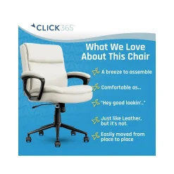 Click365 Ergonomic Chairs<Transform 2.0 Ergonomic Bonded Leather Swivel Desk Chair, (CCHR10007C)