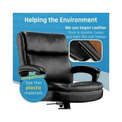 Click365 Ergonomic Chairs<Transform 2.0 Ergonomic Bonded Leather Swivel Desk Chair, (CCHR10007B)