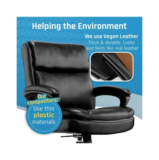 Click365 Ergonomic Chairs<Transform 2.0 Ergonomic Bonded Leather Swivel Desk Chair, (CCHR10007B)