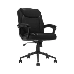 Click365 Ergonomic Chairs<Transform 1.0 Ergonomic Bonded Leather Swivel Desk Chair, (CCHR10001B)