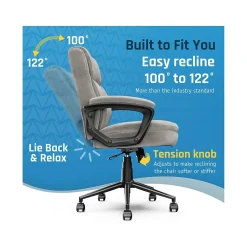 Click365 Ergonomic Chairs<Transform 2.0 Ergonomic Fabric Swivel Desk Chair, (CCHR10007D)