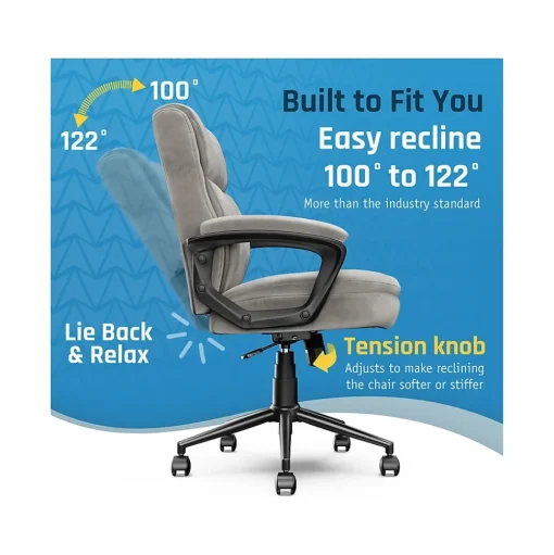 Click365 Ergonomic Chairs<Transform 2.0 Ergonomic Fabric Swivel Desk Chair, (CCHR10007D)