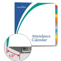 ComplyRight Hr Forms<2025 Attendance Calendar Set, 100 Forms/Pack (A1411W16PK100)