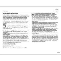 ComplyRight Tax Forms<2024 1095-B Tax Form, 1-Part, White/Black, 50/Pack (1095BIRS50)