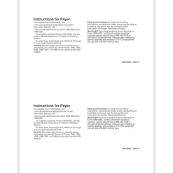 ComplyRight Tax Forms<2024 1099-MISC Tax Form, 1-Part, 2-Up, Payer Copy C, 50/Pack (511250)