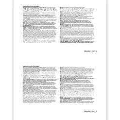 ComplyRight Tax Forms<2024 1099-MISC Tax Form, 1-Part, 2-Up, Recipient Copy B, 50/Pack (511150)