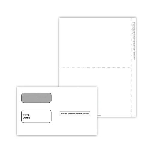 ComplyRight Tax Forms<2024 1099-MISC Tax Form Envelopes/Recipient Copy Only, 3-Part, 25/Pack (6112E25)