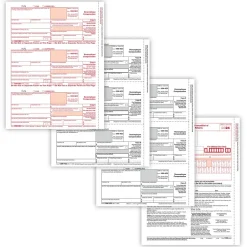 ComplyRight Tax Forms<2024 1099-NEC Tax Form, 3-Part, 3-Up, Copy A, B, C/2, 1096 Transmittal, 50/Pack (NEC6102)