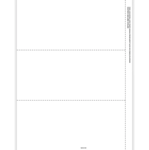 ComplyRight Tax Forms<2024 1099-NEC Tax Form, 1-Part, 3-Up, Copy B, 100/Pack (NEC5159)