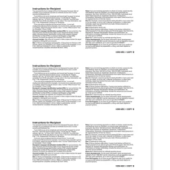 ComplyRight Tax Forms<2024 1099-NEC Tax Form, 1-Part, 3-Up, Copy B, 100/Pack (NEC5159)