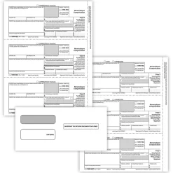 ComplyRight Tax Forms<2024 1099-NEC Tax Form Envelopes/Recipient Copy Only, 2-Part, 3-Up, Copy B, C/2, 50/Pack (NEC6113E)