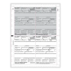 ComplyRight Tax Forms<2024 1099-R Tax Form, 1-Part, 4-Up, Copy B, C, 2, 2, 500/Pack (PS284)