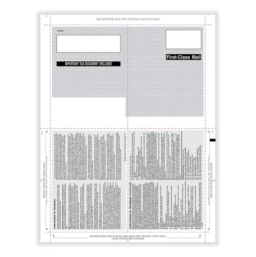 ComplyRight Tax Forms<2024 1099-R Tax Form, 1-Part, 4-Up, Copy B, C, 2, 2, 500/Pack (PS284)