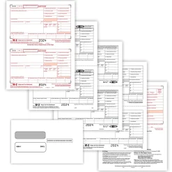 ComplyRight Tax Forms<2024 W-2 Tax Form, 4-Part, 2-Up, 50/Pack (95214E)
