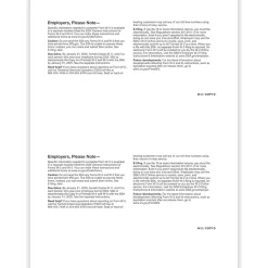 ComplyRight Tax Forms<2024 W-2 Tax Form, 1-Part, 2-Up, Employer Copy D, 50/Pack (520450)