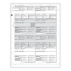 ComplyRight Tax Forms<2024 W-2 Tax Form, 1-Part, 4-Up, Copy B, C, 2, or Extra, 500/Pack (PS1287)