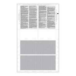 ComplyRight Tax Forms<2024 W-2 Tax Form, 1-Part, 4-Up, Copy B, C, 2, or Extra, 500/Pack (PS1287)