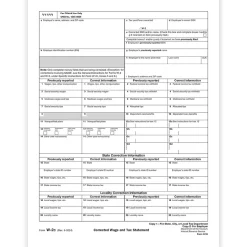 ComplyRight Tax Forms<2024 W-2C Tax Form, 1-Part, Copy 1/D, 50/Pack (531550)