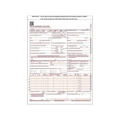 ComplyRight Medical Forms<™ CMS-1500 Health Insurance Claim Form, 8.5" x 11" 100/Pack (650657)