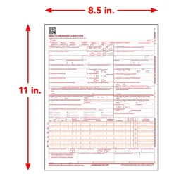 TFP Medical Forms<ComplyRight CMS-1500 Health Insurance Claim Forms (02/12), 8-1/2" x 11", Pack of 500 (CMS12LC500)