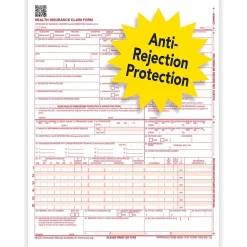 TFP Medical Forms<ComplyRight CMS-1500 Health Insurance Claim Forms (02/12), 8-1/2" x 11", Pack of 250 (CMS12LC250)
