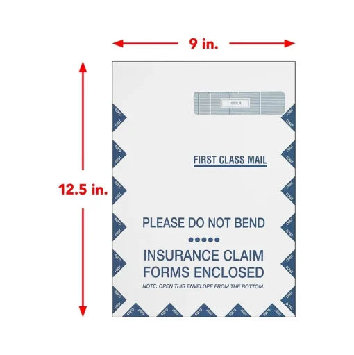 ComplyRight Medical Forms<CMS-1500 Jumbo Health Care Billing Envelope, 500/Pack (1500LR500)