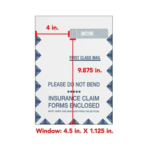 ComplyRight Medical Forms<CMS-1500 Jumbo Health Care Billing Envelope, 500/Pack (1500LR500)