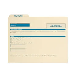 ComplyRight Hr Forms<Employee Payroll & Tax Records Organizer, Pack of 25 (A0311)