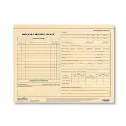 ComplyRight Hr Forms<™ Employee Records Folder, Letter Size, Pack of 25 (A5001)