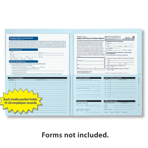 ComplyRight Medical Forms<™ Expanded Confidential Employee Medical Records Folder, Pack of 25 (A3325)