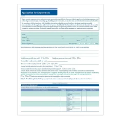 ComplyRight Hr Forms<™ 50-State Job Application - Short Form, Pack of 50 (AR0374)