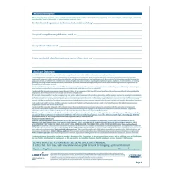 ComplyRight Hr Forms<™ 50-State Job Application (Long Form), Pack of 50 (A0019)
