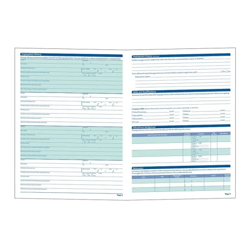 ComplyRight Hr Forms<™ 50-State Job Application (Long Form), Pack of 50 (A0019)