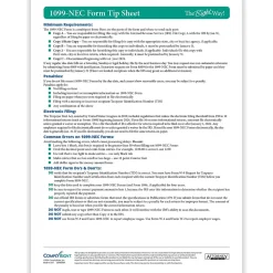 ComplyRight Tax Forms<TaxRight 2024 1099-NEC Tax Form Tax Forms, Envelopes & TipSheet, 4-Part, 50/Pack (NECSC6103E)