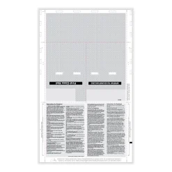 ComplyRight Tax Forms<W-2 Tax Form. Pressure Seal, 4-Up, Box Format, Copies B,C,2,2, EZ-Fold Duplex, 14", 500/Pack (PS1280Z)