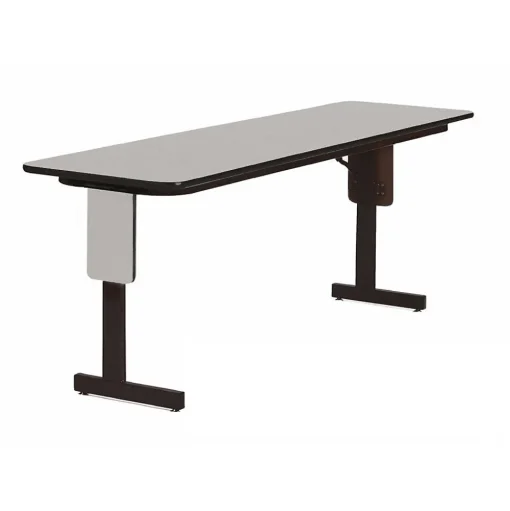 Correll Folding Tables<60" Metal & Laminate Panel Leg Folding Table, Gray Granite (SP2460PX-15)