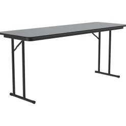 Correll Folding Tables<Folding Table, 60" x 24", Gray Granite/Dove Gray (ST2460TF-15)