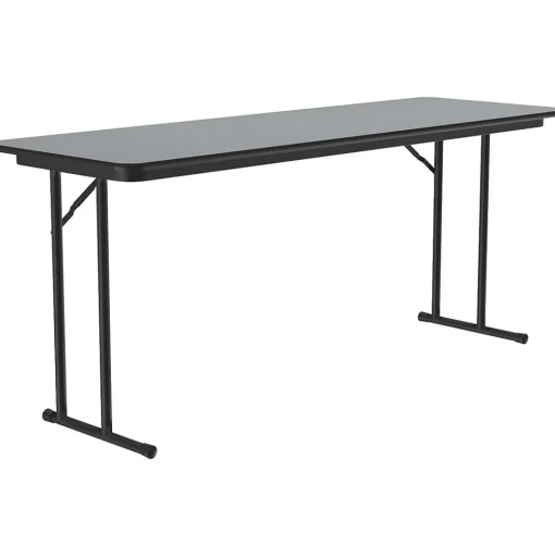 Correll Folding Tables<Folding Table, 60" x 24", Gray Granite/Dove Gray (ST2460TF-15)