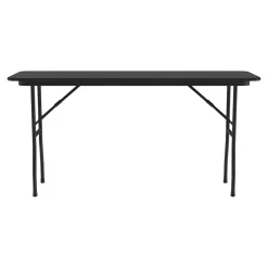 Correll Folding Tables<Folding Table, 72" x 18", Black (CF1872TF-07)