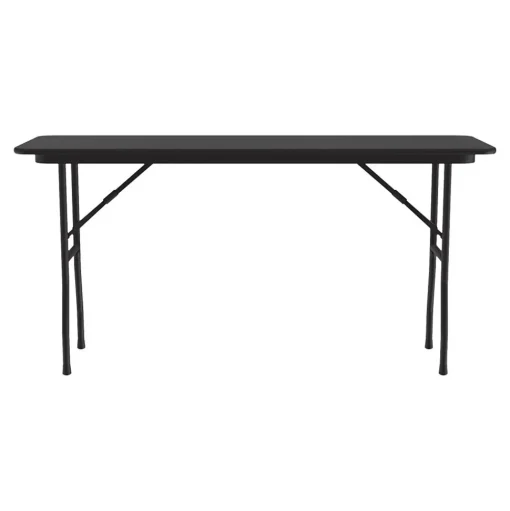 Correll Folding Tables<Folding Table, 72" x 18", Black (CF1872TF-07)